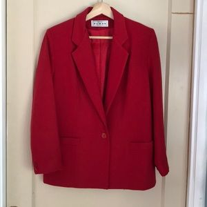 Dumas vintage red wool blazer
